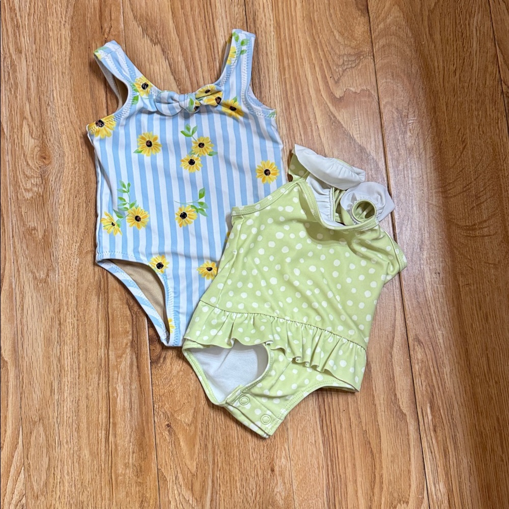Baby 0-3 Months One Piece Swimsuits Carters Polka Dot Baby and Old Navy